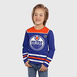 Лонгслив детский Edmonton Oilers - NHL team, цвет: 3D-принт — фото 2