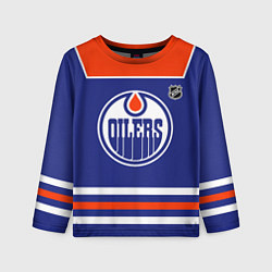Лонгслив детский Edmonton Oilers - NHL team, цвет: 3D-принт