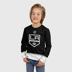 Лонгслив детский Los Angeles Kings - black, цвет: 3D-принт — фото 2