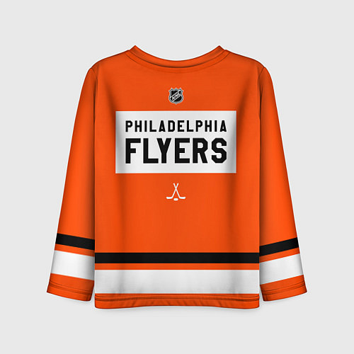 Детский лонгслив Philadelphia Flyers - NHL team / 3D-принт – фото 2