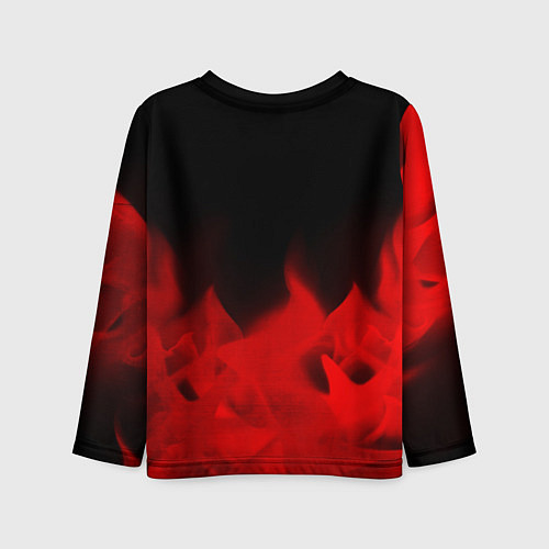 Детский лонгслив Honda - red gradient посередине / 3D-принт – фото 2