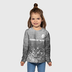 Лонгслив детский Gears of War - grey gradient посередине, цвет: 3D-принт — фото 2