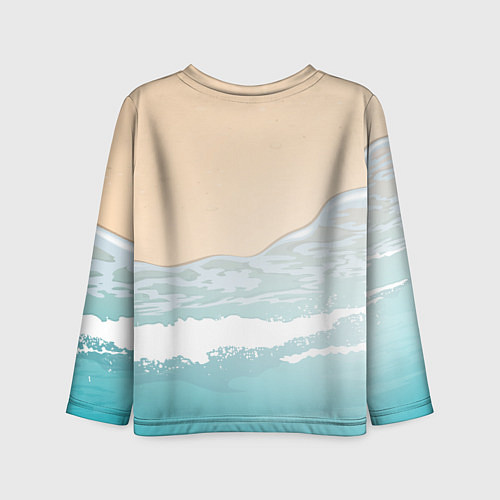 Детский лонгслив Море я скучала / 3D-принт – фото 2