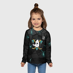 Лонгслив детский Анахайм Дакс - плиты с подсветкой, цвет: 3D-принт — фото 2