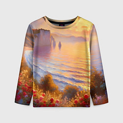 Лонгслив детский Рассветный залив, цвет: 3D-принт