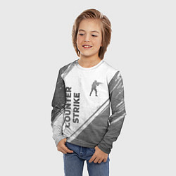 Лонгслив детский Counter Strike - white gradient вертикально, цвет: 3D-принт — фото 2
