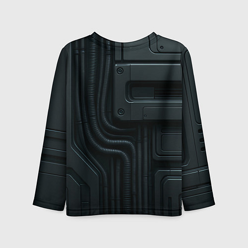 Детский лонгслив Робокот - робот полицейский / 3D-принт – фото 2