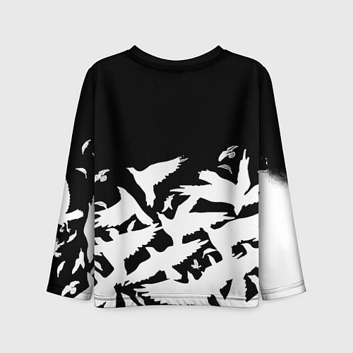 Детский лонгслив Monster energy crow / 3D-принт – фото 2