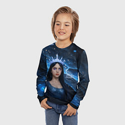 Лонгслив детский Билли Айлиш в стиле снежной королевы, цвет: 3D-принт — фото 2