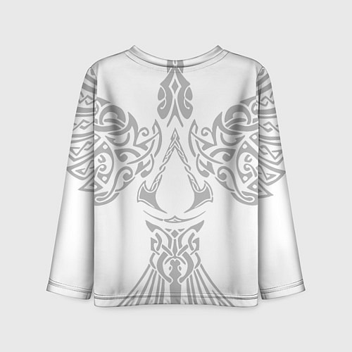 Детский лонгслив Ассасин Крид - узор ворон / 3D-принт – фото 2