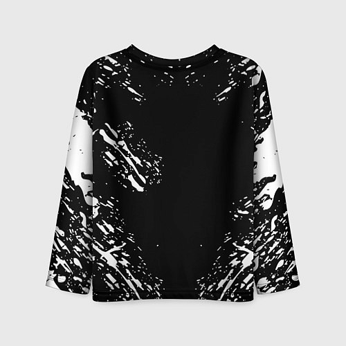 Детский лонгслив Monster energy white splash / 3D-принт – фото 2