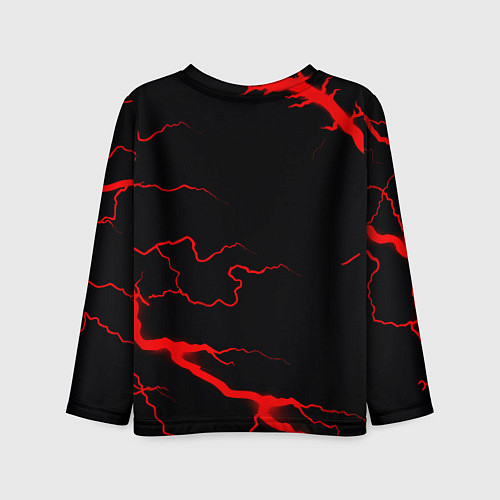 Детский лонгслив Monster energy storm red / 3D-принт – фото 2