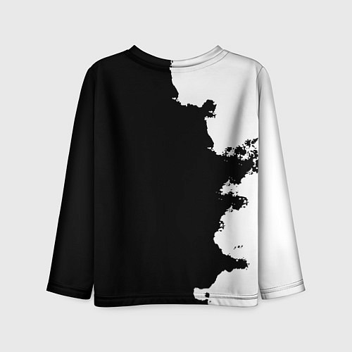 Детский лонгслив Monster energy краски белые / 3D-принт – фото 2