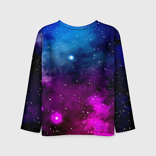 Детский лонгслив Monster energy neon space / 3D-принт – фото 2