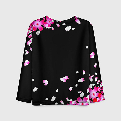 Детский лонгслив Monster energy sakura / 3D-принт – фото 2