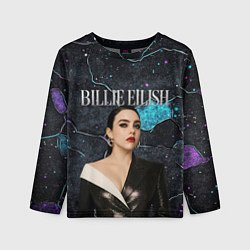 Лонгслив детский Билли Айлиш в деловом костюме, цвет: 3D-принт