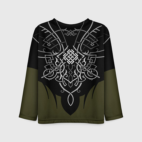 Детский лонгслив Символика белобога - излучающая свет / 3D-принт – фото 2