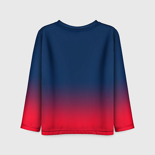 Детский лонгслив Вашингтон Кэпиталз - градиент / 3D-принт – фото 2