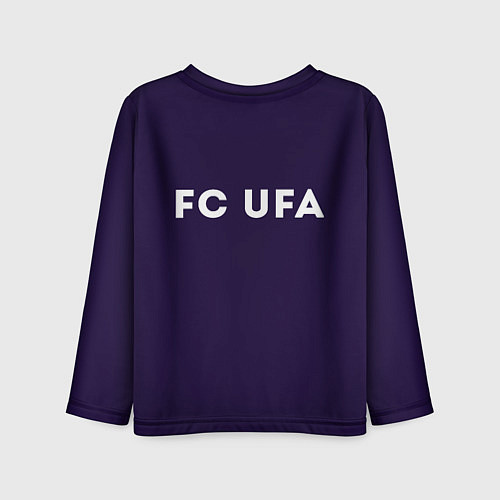 Детский лонгслив Фк Уфа - сплошной фиолетовый цвет / 3D-принт – фото 2