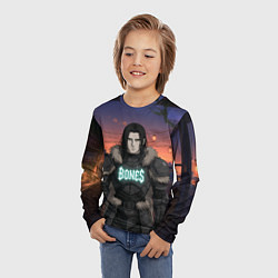 Лонгслив детский Bones в аниме, цвет: 3D-принт — фото 2