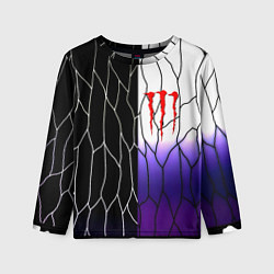 Лонгслив детский Monster energy steel, цвет: 3D-принт