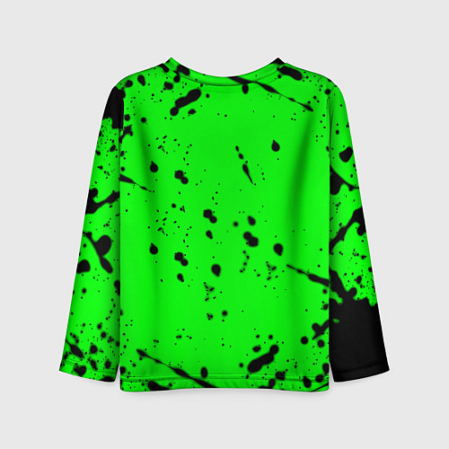 Детский лонгслив Monster energy кислотные брызги / 3D-принт – фото 2