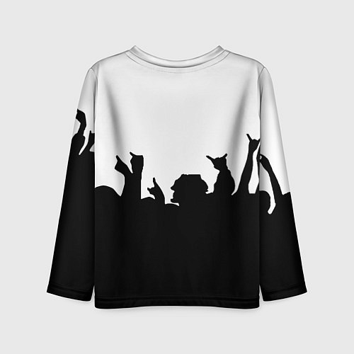 Детский лонгслив Monster energy rock black / 3D-принт – фото 2