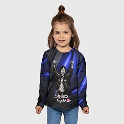 Лонгслив детский Победа игрока 456 Игра в кальмара, цвет: 3D-принт — фото 2