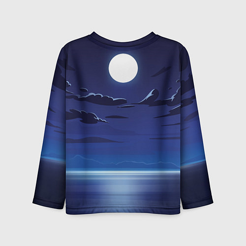 Детский лонгслив Lana Del Rey танцует под луной / 3D-принт – фото 2