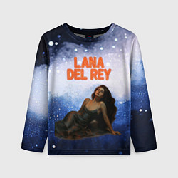 Лонгслив детский Lana Del Rey лежит, цвет: 3D-принт