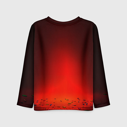 Детский лонгслив Гомер в пончике / 3D-принт – фото 2