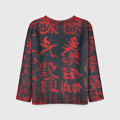 Детский лонгслив Антропоморфная черепаха воин - нейроарт / 3D-принт – фото 2