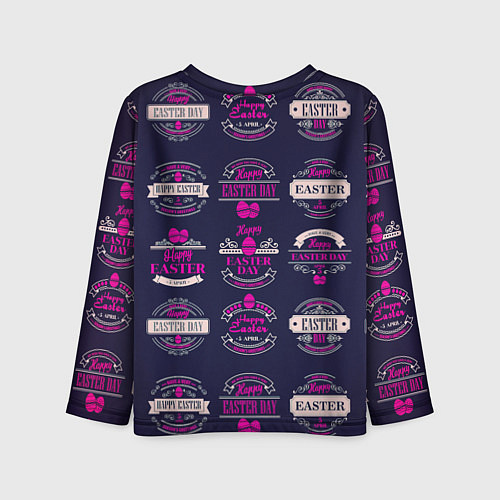 Детский лонгслив Easter pink / 3D-принт – фото 2