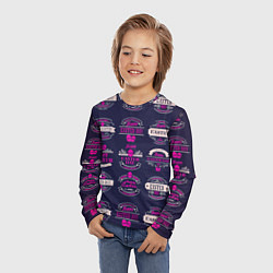 Лонгслив детский Easter pink, цвет: 3D-принт — фото 2