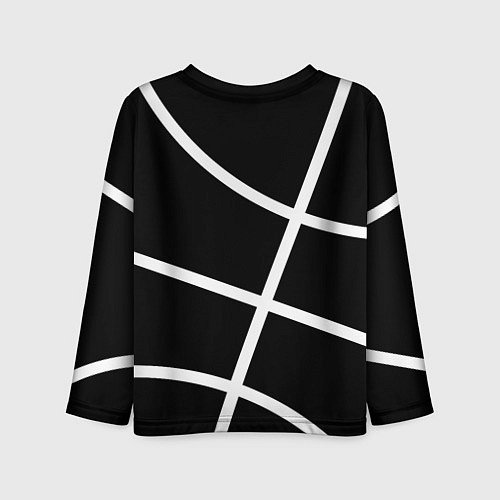 Детский лонгслив Майами Хит - баскетбольный линии / 3D-принт – фото 2