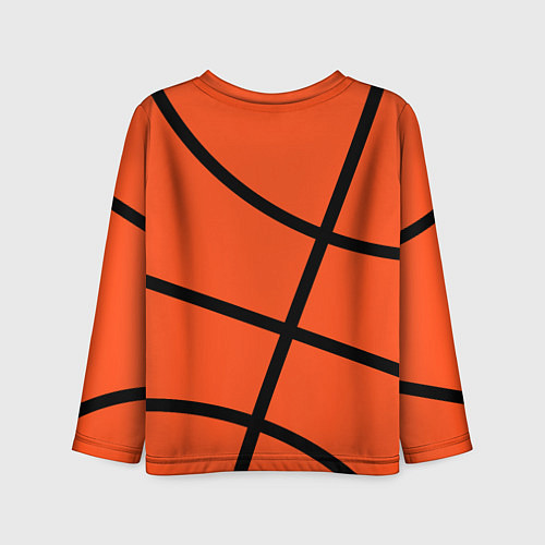 Детский лонгслив Майами Хит - баскетболная разметка / 3D-принт – фото 2