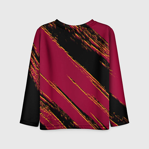 Детский лонгслив Майами Хит - цвета команды / 3D-принт – фото 2