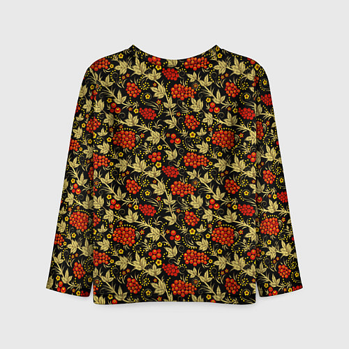 Детский лонгслив Традиционный русский узор / 3D-принт – фото 2