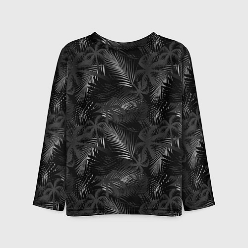 Детский лонгслив Palm black and white / 3D-принт – фото 2