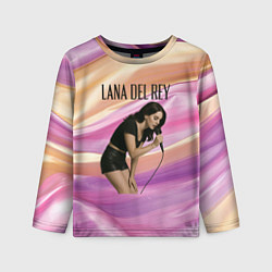 Детский лонгслив Lana Del Rey поет в микрофон