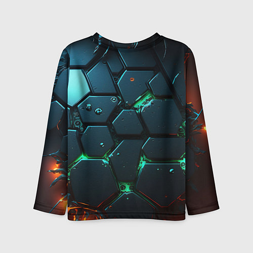 Детский лонгслив Lana Del Rey в стиле киберпанка / 3D-принт – фото 2