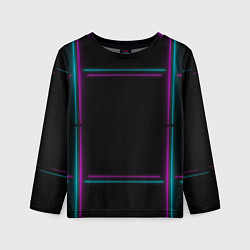 Детский лонгслив Neon pink light blue