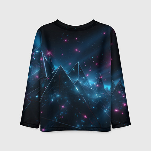 Детский лонгслив Космическая Леди Гага / 3D-принт – фото 2