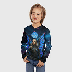 Лонгслив детский Космическая Леди Гага, цвет: 3D-принт — фото 2