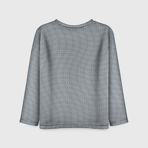 Детский лонгслив Текстура на серебристо-сером / 3D-принт – фото 2