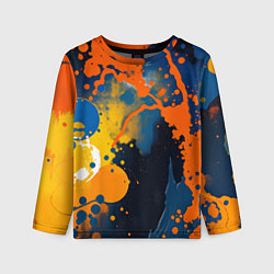 Лонгслив детский Краска на стене, цвет: 3D-принт