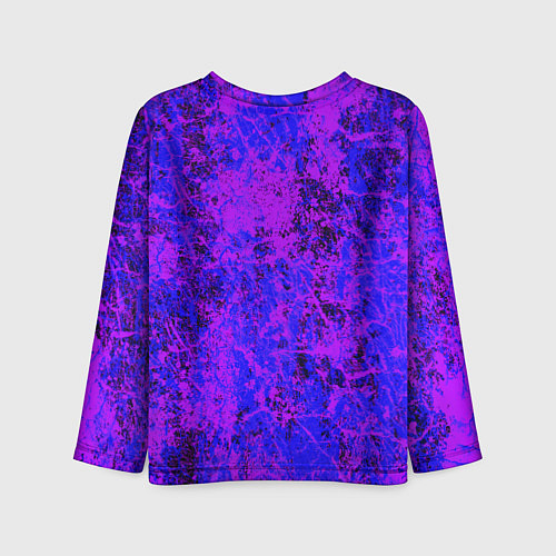 Детский лонгслив Призрак самурай - неоновые краски / 3D-принт – фото 2