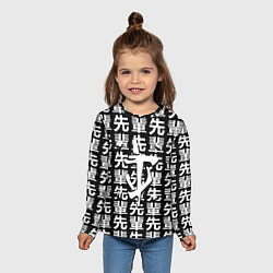 Лонгслив детский Doom logo japan, цвет: 3D-принт — фото 2