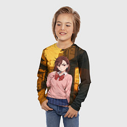 Лонгслив детский Недовольная Сиратори Айра, цвет: 3D-принт — фото 2