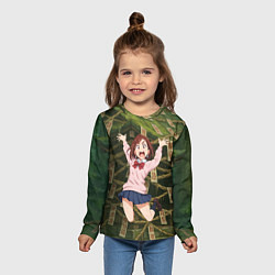 Лонгслив детский Сиратори Айра испуганная в полете, цвет: 3D-принт — фото 2